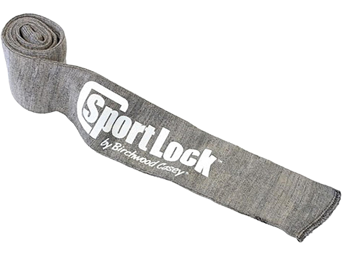 BIRCHWOOD CASEY SportLock Silicone Gun Sleeve | Durable Silicone-Impregnated Gun Sock for Corrosion, Abrasion, and Scratch Protection - Long Gun Size (53"L x 4"W) - Gray