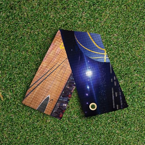 NBA Golf Towel - Microfiber Waffle Fabric - Golden State Warriors