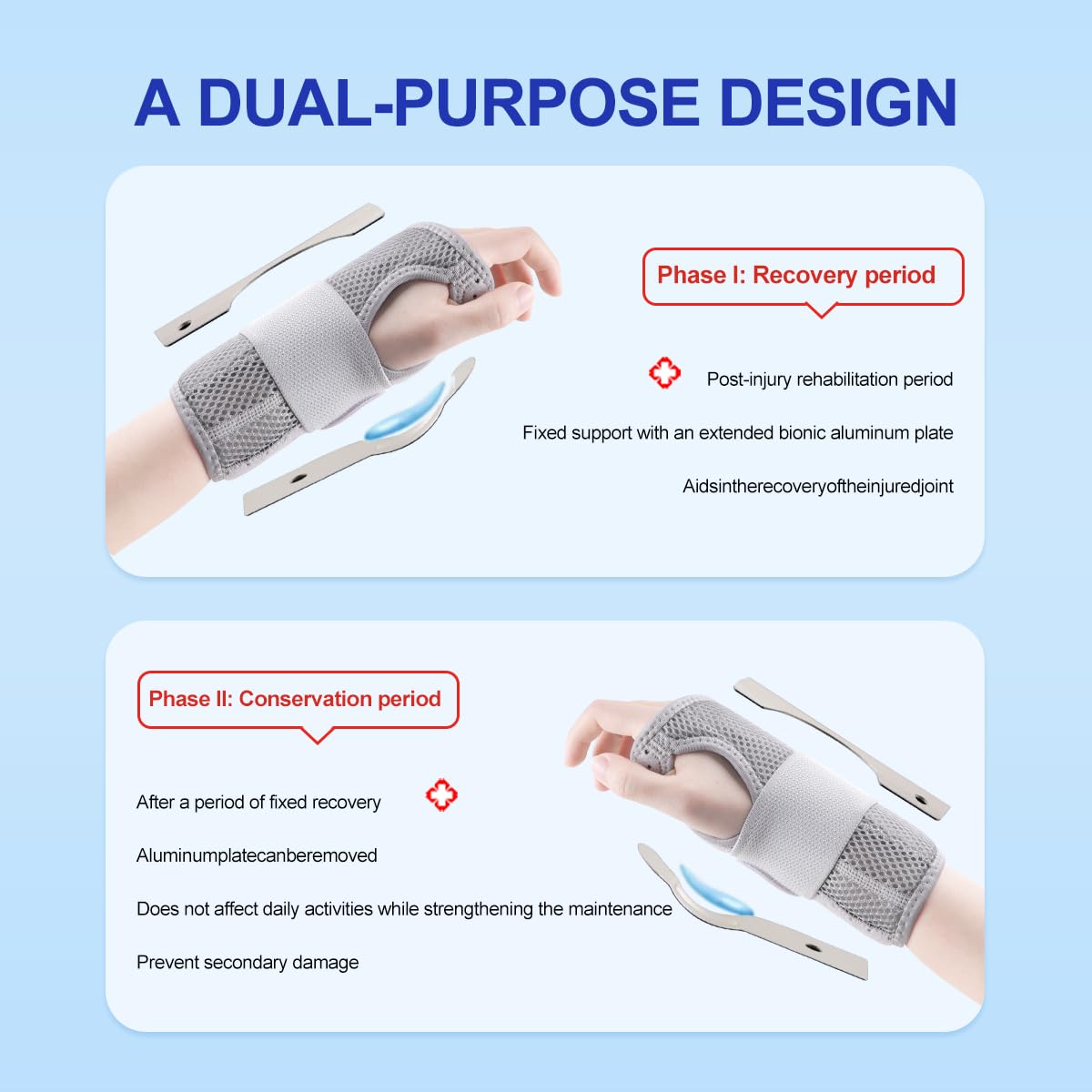 Carpal Tunnel Wrist Brace Night Support with Splints Left Hand, Hand Brace for Arthritis, Tendonitis, Sprain, Injuries, Wrist Pain Relief, Wrist Immobilizer Adjustable Straps and Breathable for Women and Men