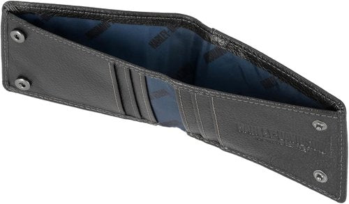 Harley-Davidson Genuine Leather RFID Blocking Wallet - Stylish Design for Secure Storage
