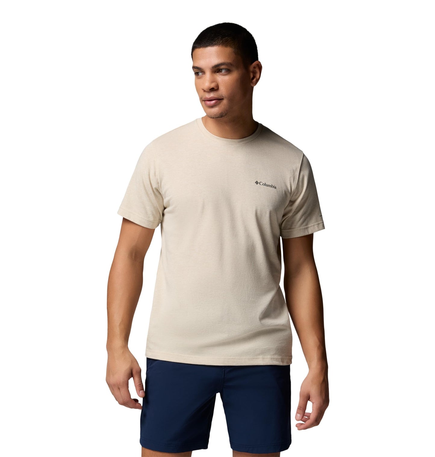 Columbia Men's Thistletown Hills Short Sleeve T-Shirt, Ancient Fossil Heather, 3X