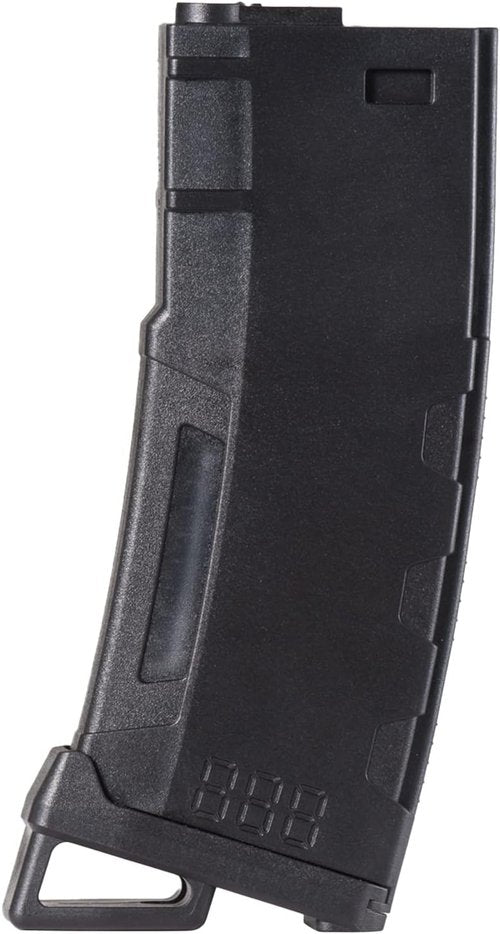 Lancer Tactical Airsoft Magazine - High-Speed 130 Round MidCap for M4/M16 Series | Transparent Window