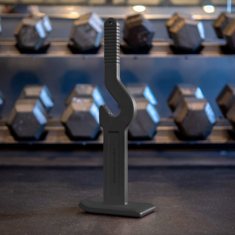Barbell Jack/Deadlift Jack with a free Resistance Band to optimise your workout. Lift More | Lift Safe (550lb - 250kg) - Black