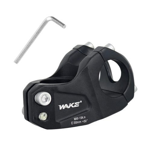 WAKE Bicycle Stem 31.8 mm 50 mm Bicycle Handlebar Riser 30 Degree Short Bicycle Handlebar Stem for BMX, MTB Mountain Bikes, Road Bike, Downhill