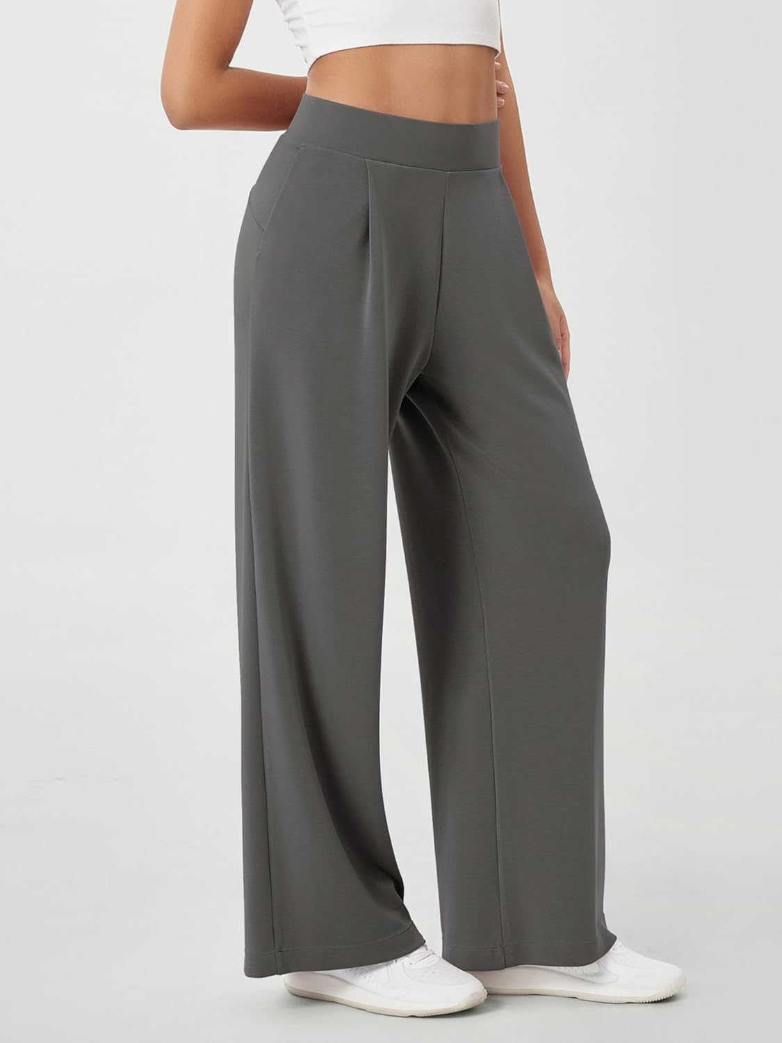 ODODOS Modal Soft Wide Leg Pants - High Waist Casual Relaxed Fit with Pockets | Available in 27/29/31 Inseam