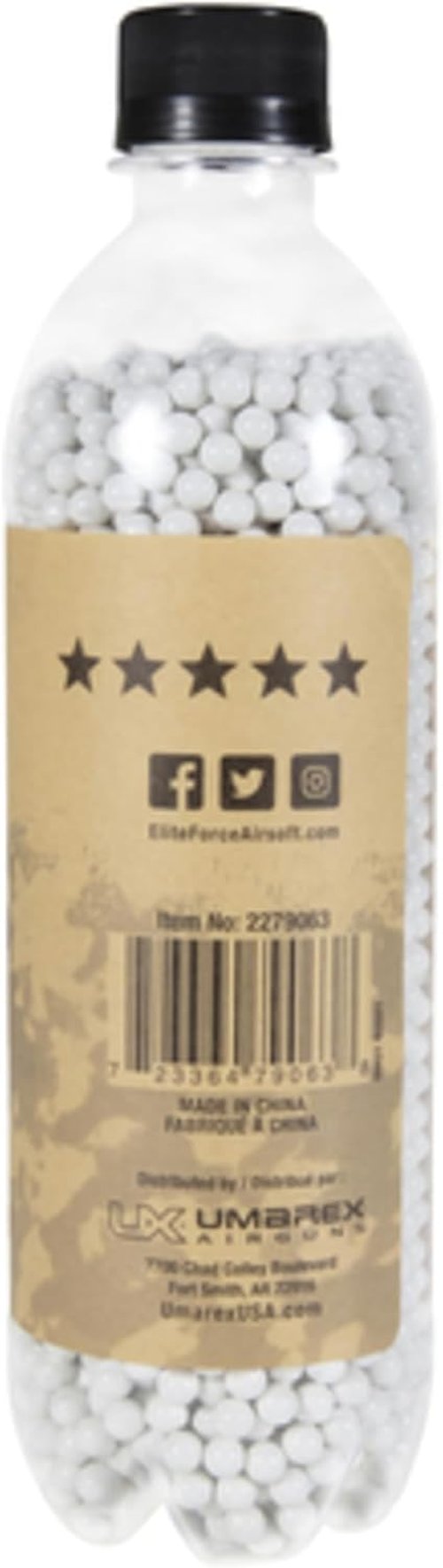 Elite Force Biodegradable 6mm Airsoft BBs - Premium .28 Gram, 2700 Count for Eco-Friendly Play