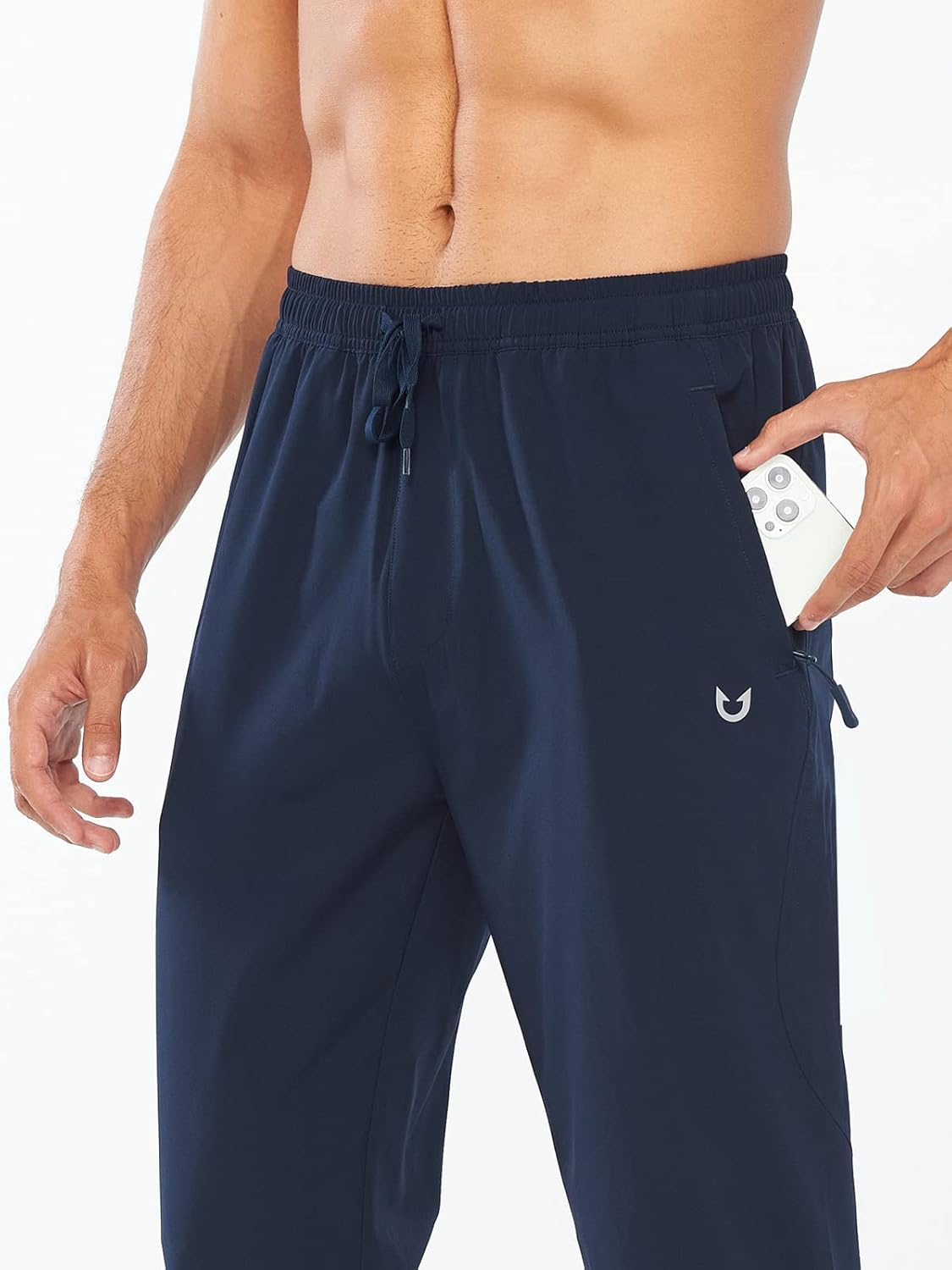 NORTHYARD Men's Athletic Joggers - Lightweight Running Pants with Zipper Pockets | Casual Gym Wear