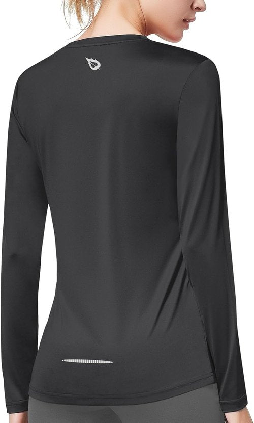 Baleaf Long Sleeve Workout Tops - Women's Athletic Shirts | Quick-Dry, Lightweight & Moisture-Wicking