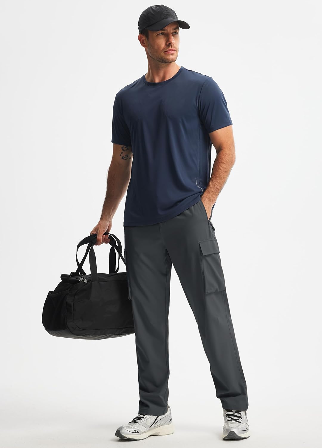 Skiennix Men's Hiking Pants - Lightweight Quick-Dry Cargo Design | 5 Pockets for Outdoor Travel