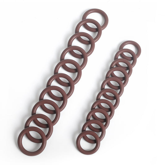 Cutetool (20pcs) Power Pressure Washer O-Rings Kit for 1/4" & 3/8" Quick Coupler for High Temp Viton O-Rings for Power Washer Hose & Spray Gun Connections