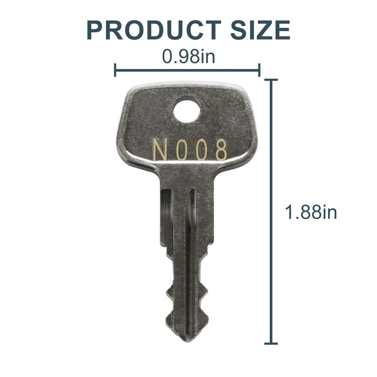 N008 Series Frame Key,Roof Rack Replacement Key,Replacement Keys for Thule Ski, Roof,Cargo Box, Carrier Racks and Crossbars [Code N008]