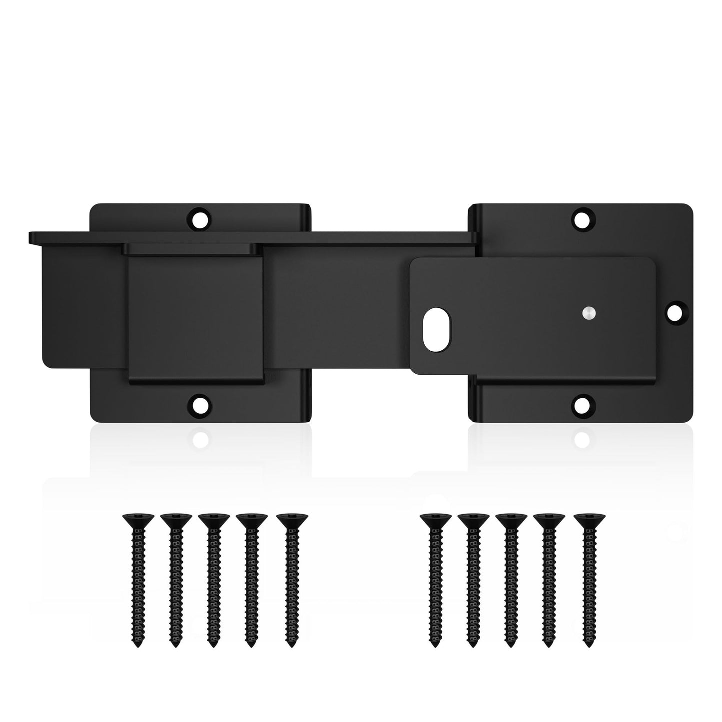 HILLMASTER Extra Heavy Duty Gate Flip Latch Lock with Padlock Hole,Rustic Farm Barn Door Latch for Wooden Fence,Gate Lock for Outdoor Fence,Gate Hardware Flip Latch for Sliding/Swing Door,Shed,Garage