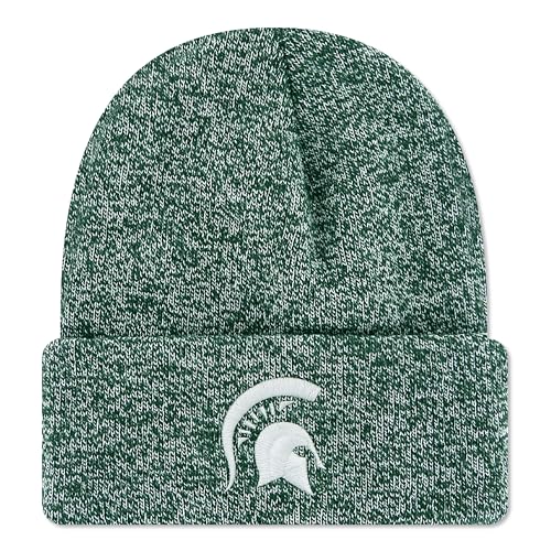 Ribbed Knit Cuff Beanie - Michigan State Spartans