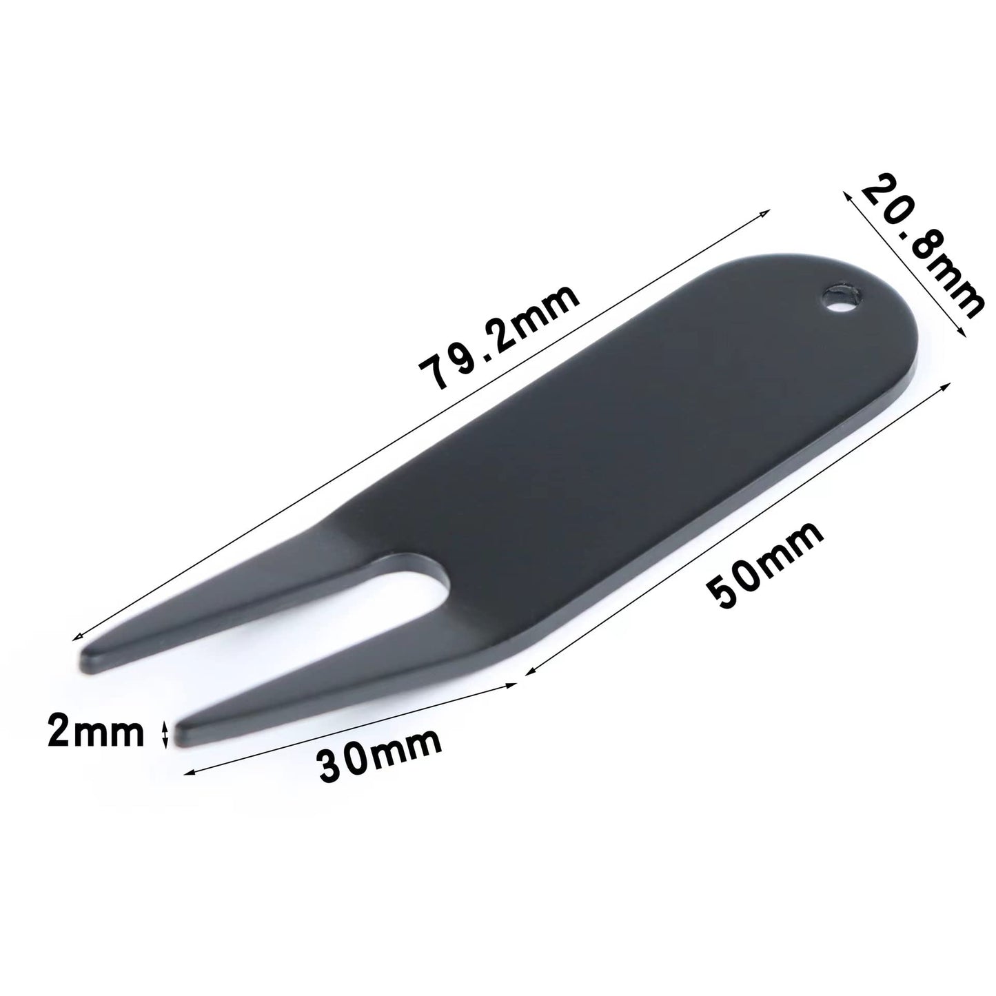 Leewoth 6Pcs Metal Bending Golf Divot Repair Tool, Golf Repair Tool, Golf Accessories, Lightweight and Sturdy (Black and Bronze)