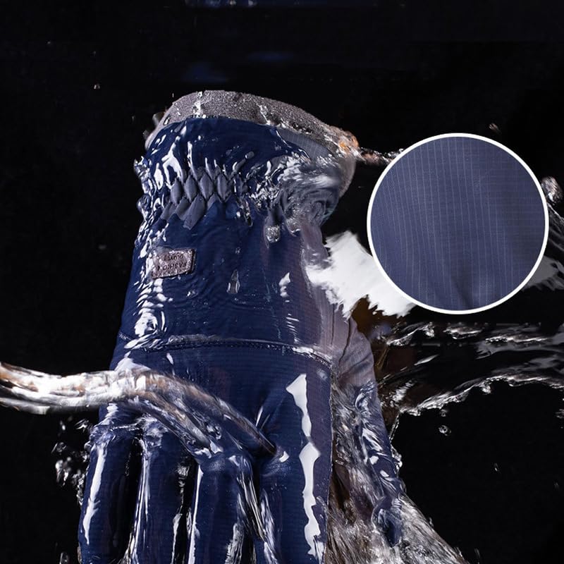 Winter Waterproof Ski Gloves for Men & Women - Deep Blue
