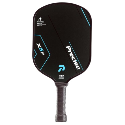 Precise Pickleball Paddle – USAPA Approved – Smooth (Power & Speed) & Textured (Spin & Control) Surfaces – Lightweight Core, Comfort Grip – for Indoor & Outdoor Play – Blue, Smooth (Power & Speed)