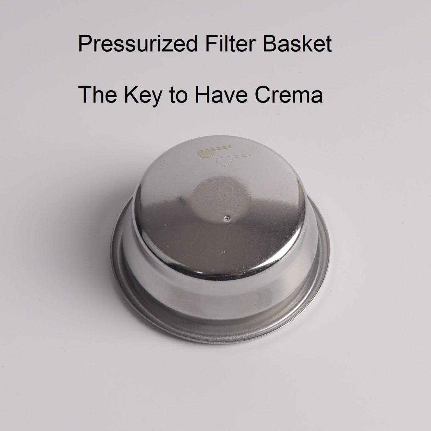 54mm Pressurized Filter Basket Compatible with Breville Barista Series/Bambino Plus/Infuser - Dual Wall Filter Basket - 2 Cups Capacity