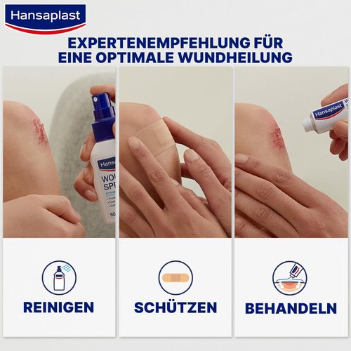 Hansaplast Sensitive Plasters (20 Strips), Skin-Friendly and Hypoallergenic Wound Plasters with Bacteria Shield & Secure Adhesion, Painlessly Removable