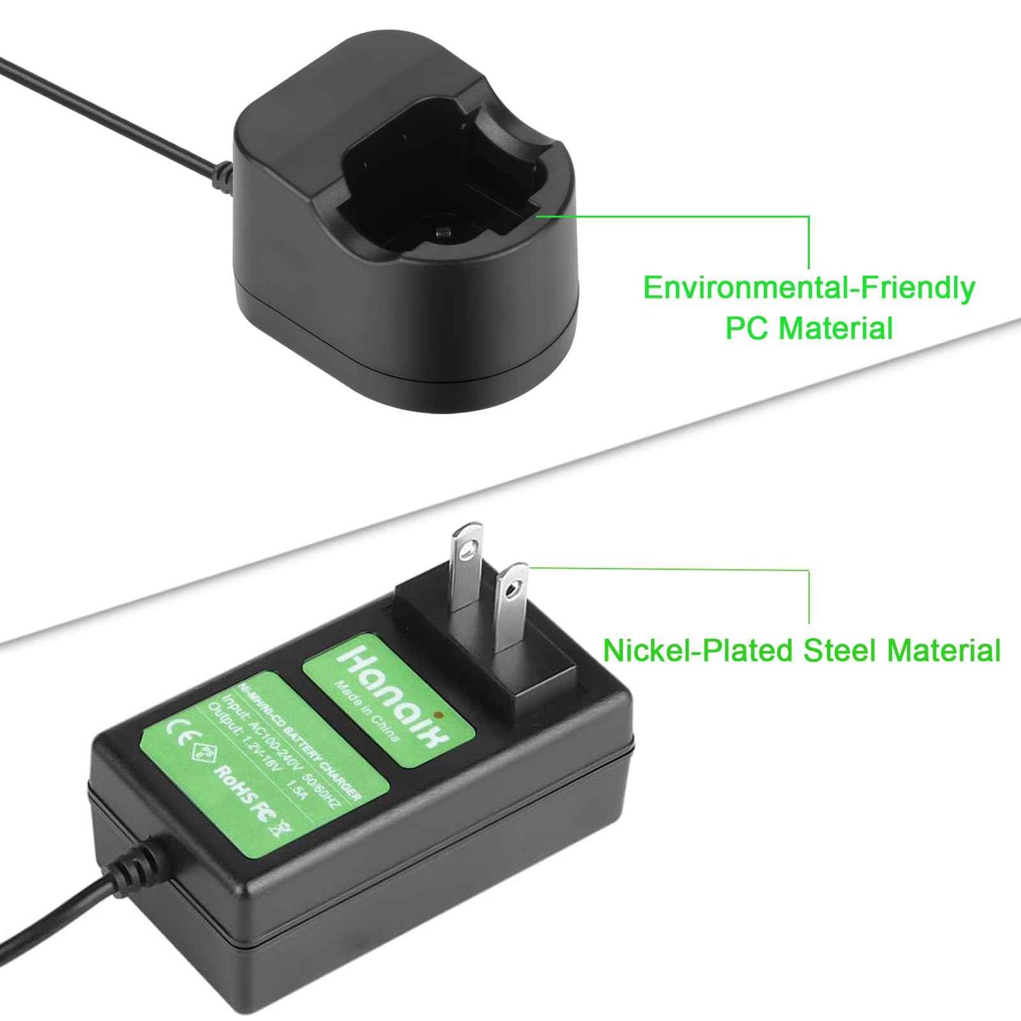 Hanaix 7.2V Max Ni-MH Charger Fit for Dremel 7700-01 7700-02 and Compatible with Dremel Battery 5000 755-01 757-01 7300 New