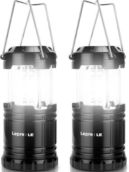 Lepro LED Camping Lantern - Collapsible & IPX4 Water Resistant | Portable Emergency Light for Outdoors