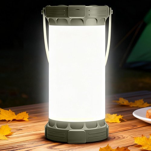 Glocusent Ultra Bright Camping Lantern - 135 LED, 5000mAh Rechargeable, 3 Colors & 5 Brightness Levels | 200H Runtime
