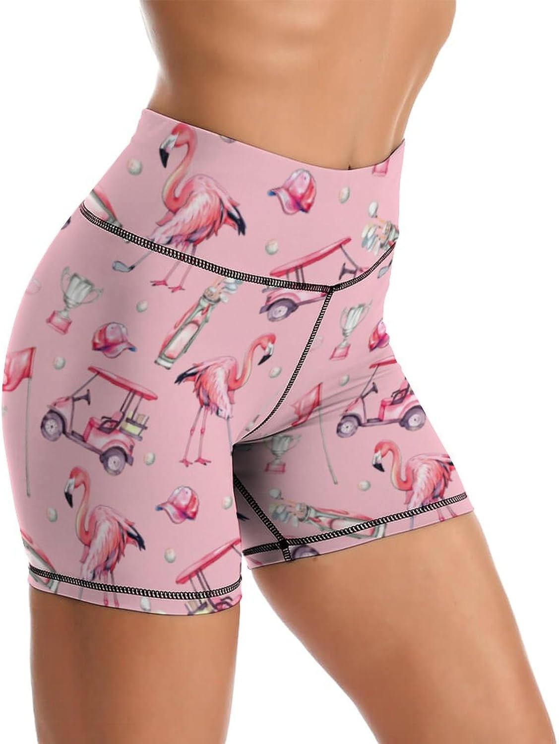 Skiennix Yoga Shorts - High Waisted Tummy Control Biker Shorts for Women's Athletic Workouts | Gym & Tennis