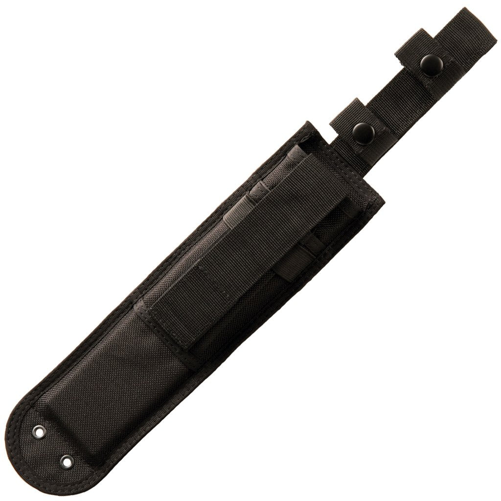 KA-BAR Combat Fixed Blade Knife 8.5" Kukri 1095 Cro-Van Black Powder Coat Blade Kraton Handle Black