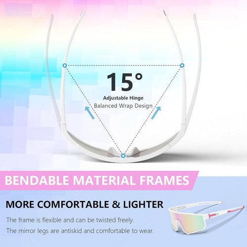 IKTOD Polarized Running Sunglasses - UV Protection for Men & Women | 3 Pack for Cycling, Baseball, Fishing