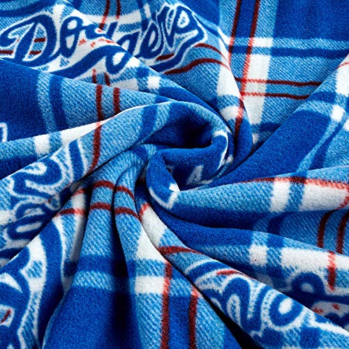 Los Angeles Dodgers Fleece Fabric by the Yard - 60" Wide, Anti-Pill