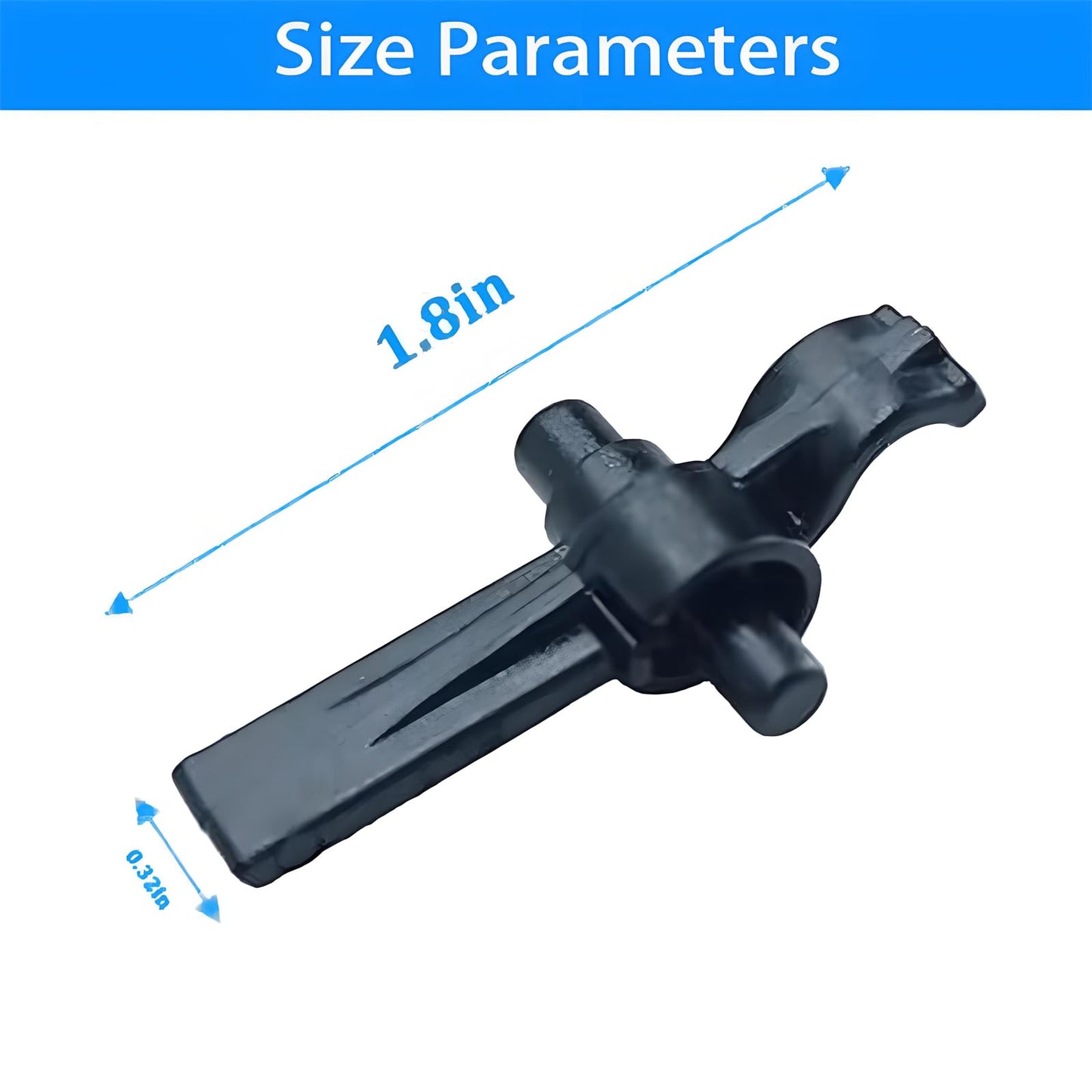 90605748 Leaf Blower Attachment Parts tube clips For dewalt part DCBL720 DCBL722 DCBL770 DCBL790 Series, Black, 2-Pack