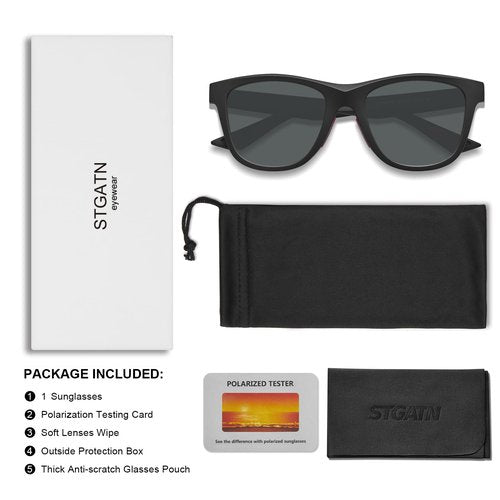 STGATN Polarized Sports Sunglasses for Women Men UV400 Protection Cycling Driving ST11101