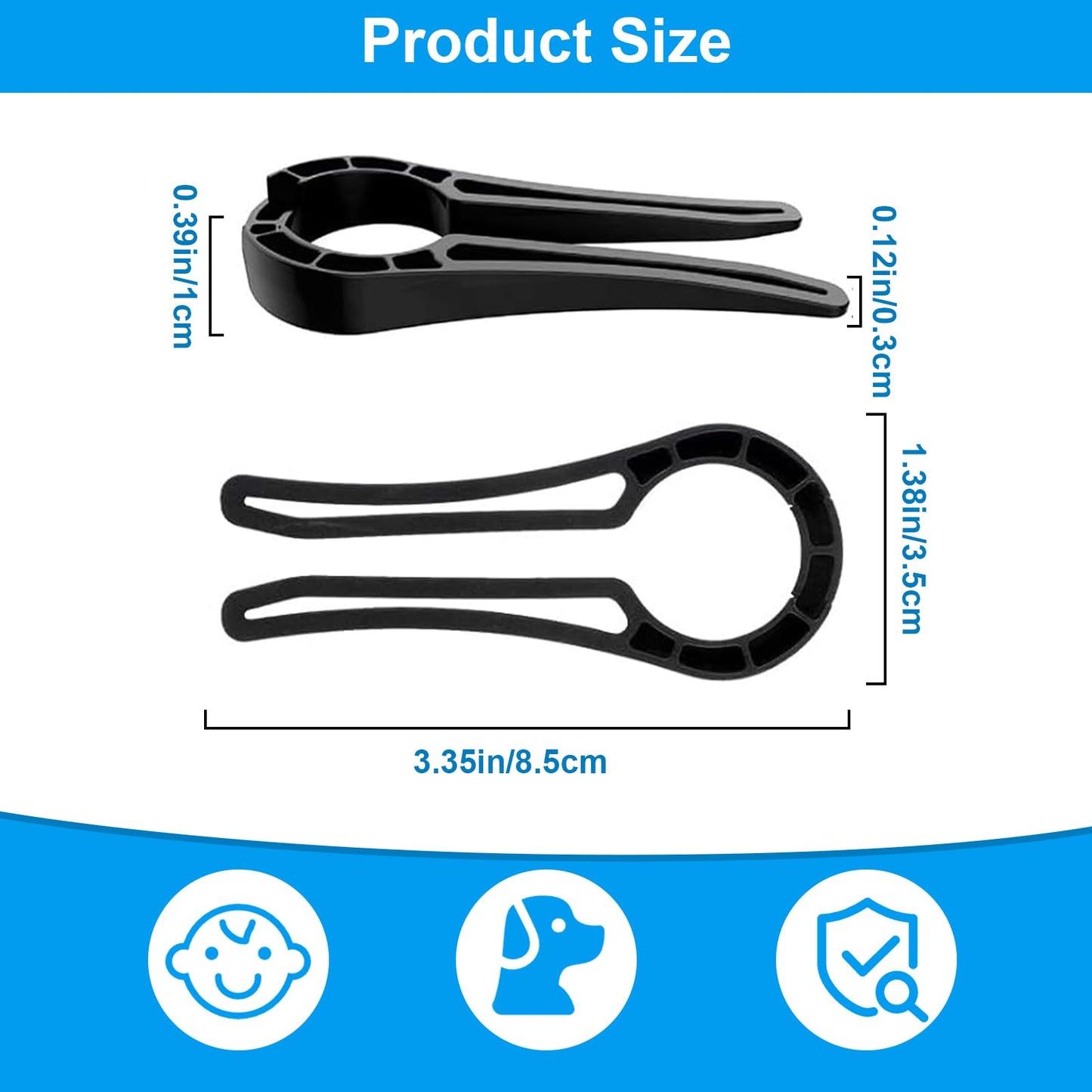 Gas Stove Knob Lock for Kids & Pets Safety,Gas Knob Lock to Effectively Prevent Accidental Touch,Easy to Install,Reusable PP Material,Fits Most Kitchen Sizes（BLACK,6PACK）