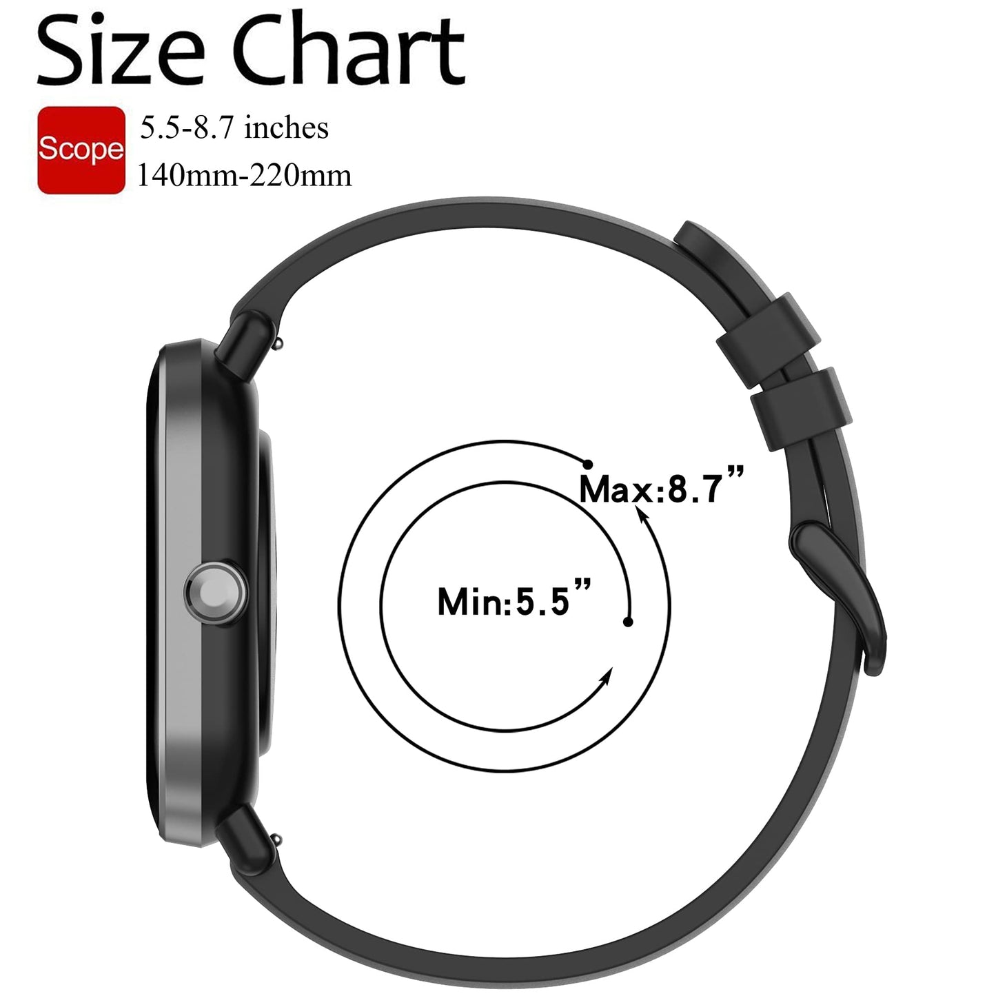 QGHXO Band for Amazfit Bip 3/3 Pro/U Pro/S lite/Lite/S/U, Soft Silicone Band Replacement for Amazfit GTS 4/4 Mini/2/2e/2 Mini