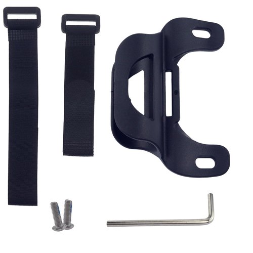 HLGHLG Universal Bike Pump Holder Bracket, Lightweight ABS Mount for Standard 20-25mm Diameter Pumps, Includes Nylon Strap x2, M5 Screws & Hex Wrench for Quick Installation (Black)
