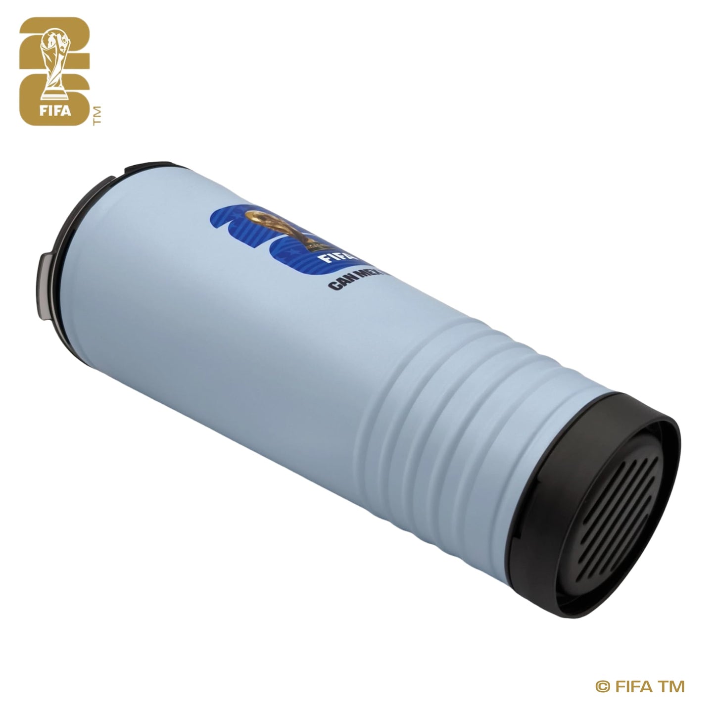 Official FIFA World Cup 2026 Edition - Host Country USA's 24oz Insulated Vuvuzela Rowdy Tumbler & Built In Horn - Premium 18/8 Stainless Steel - Handwash Only - Keep Beverages Hot 12 hr / Cold 24 hr
