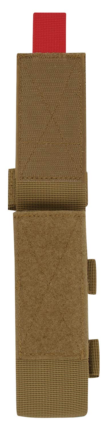 Rothco MOLLE Tactical Tourniquet & Shear Holder Pouch - Quick Access in Emergencies - Coyote Brown