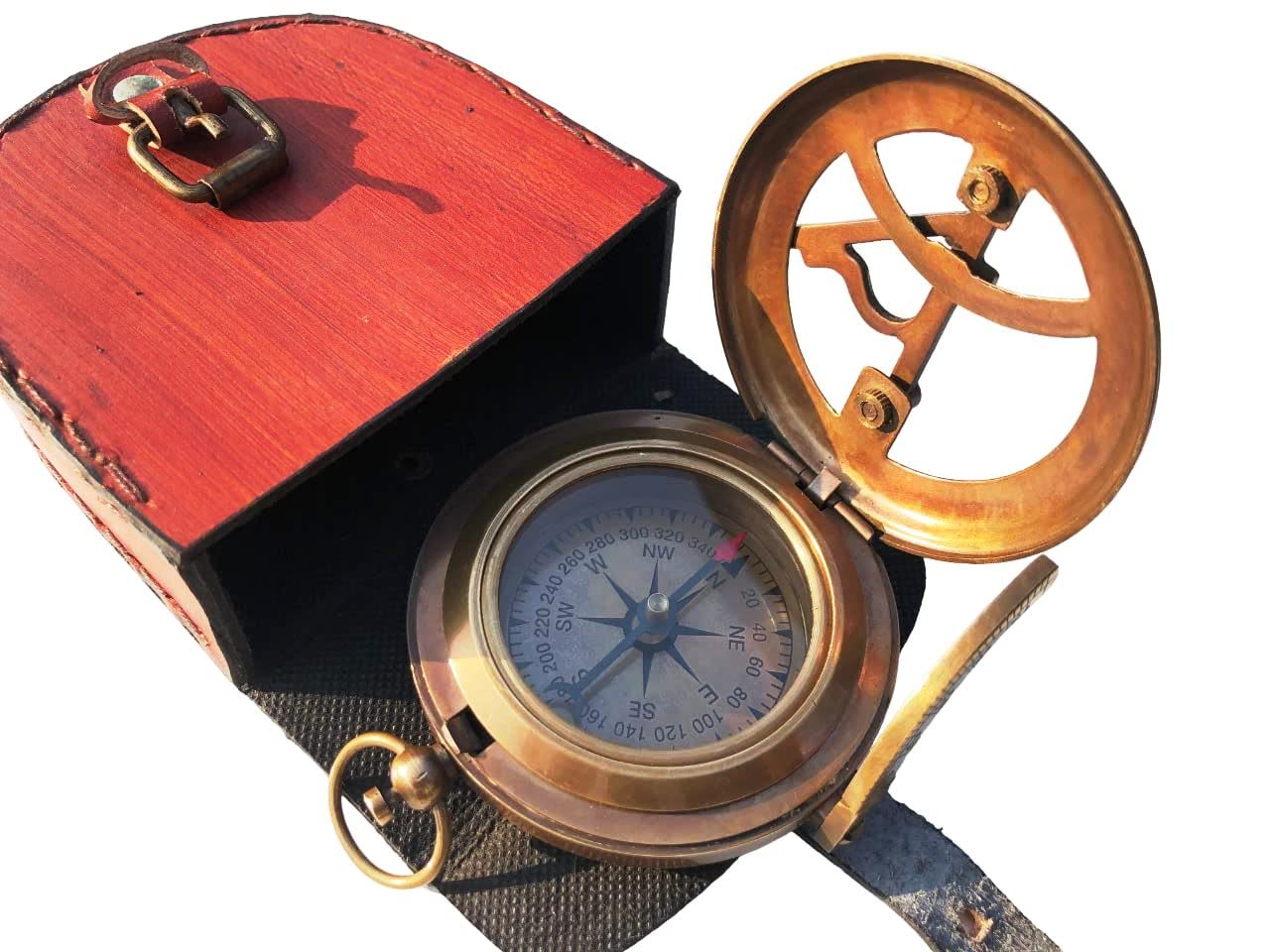 Personalized Compass, Gift for Dad from Son Compass Birthday/Anniversary/Christmas Customized Working Brass Compass (Love You Son)