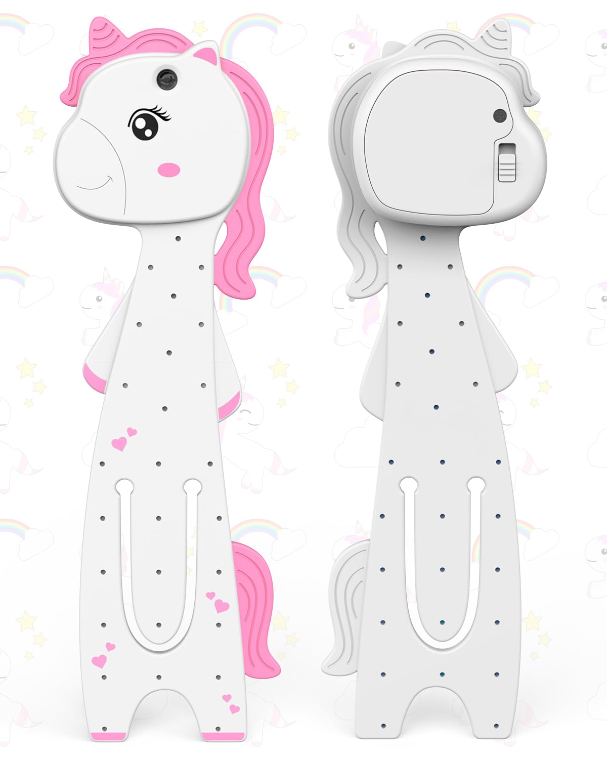 EastPin Stocking Stuffers for Girls Book Light, Unicorn Reading Light for Book Lovers, Cute Bookmarks Small Reading Light for Books in Bed, Christmas Birthday Gifts for Girls Daughter