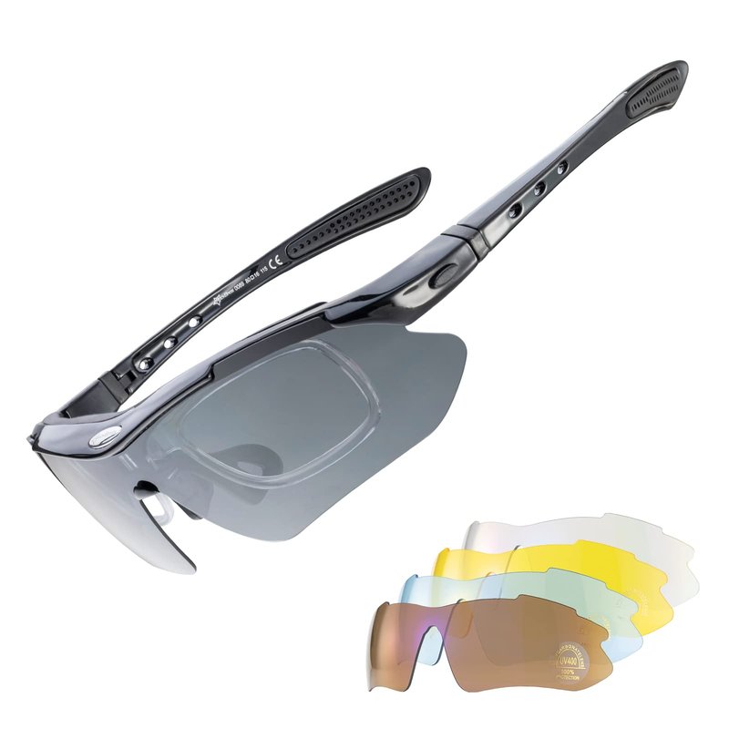 ROCKBROS Polarized Sunglasses Men Women Cycling/Pickleball/MTB Glasses UV Protection, Suitable for Myopia Glasses