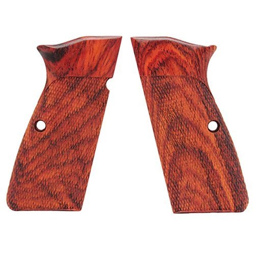 Hogue Checkered Special Hardwood Grip for Browning Hi-Power, Cocobolo - 09811