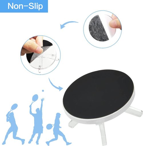 Acrylic Baseball Stands Holder - 2 Pack Sport Ball Display Rack with Non-Slip Rubber Pads for Golf & Tennis