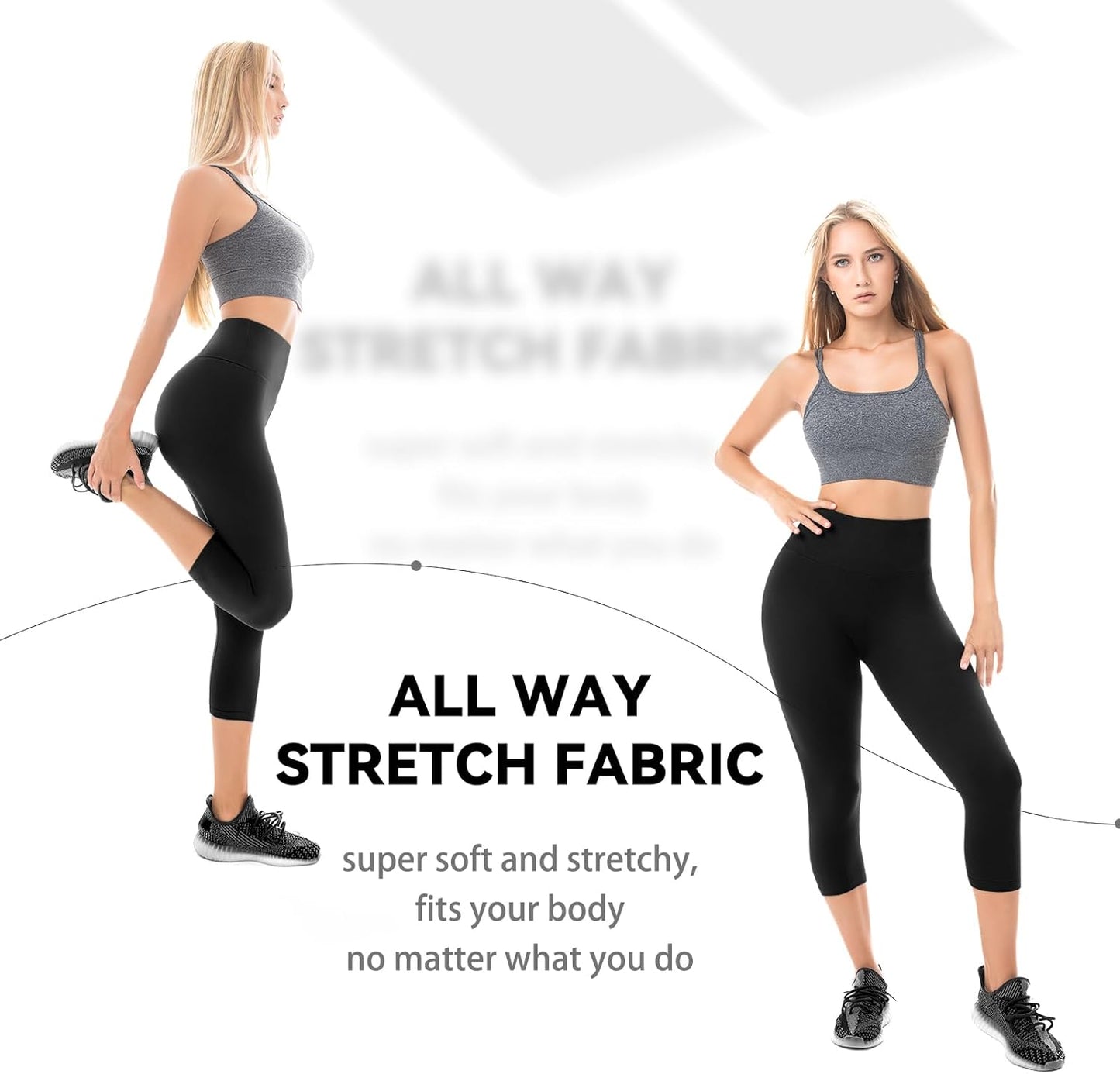 Walifrey Capri Leggings - Buttery Soft High Waisted Yoga Pants for Women | Perfect for Gym Workouts