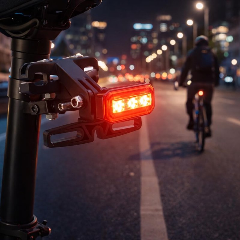 Alomejor Electric Tail Light Bracket Electric Rear Light Mount Electric Saddle Tail Light Mount