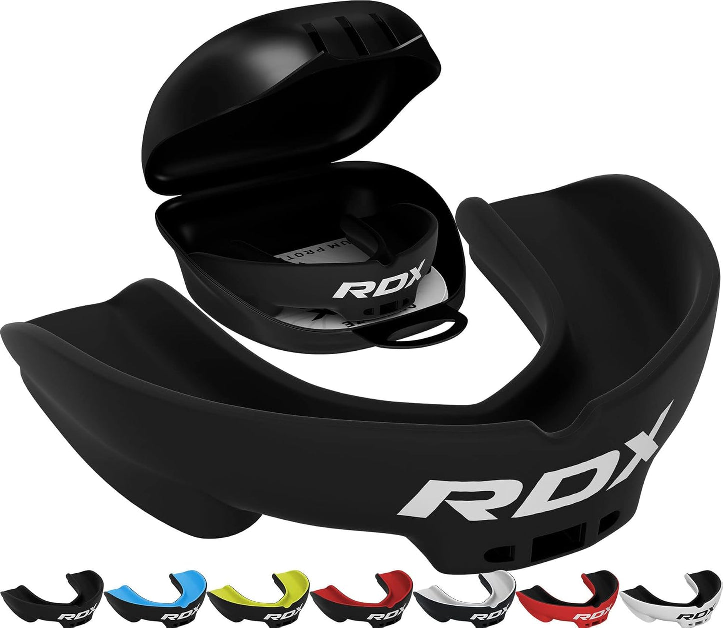 RDX Mouth Guard - Adult Boxing & MMA Gum Shield with Storage Case | Perfect for Contact Sports 12+