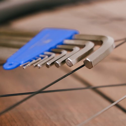 BIKEHAND Heavy Duty Precise Bike Bicycle Head Hex Allen Wrenches Set - 9 Pieces - with Long Arm Ball End -1.5/2/2.5/3/4/5/6/8/10mm - Silver