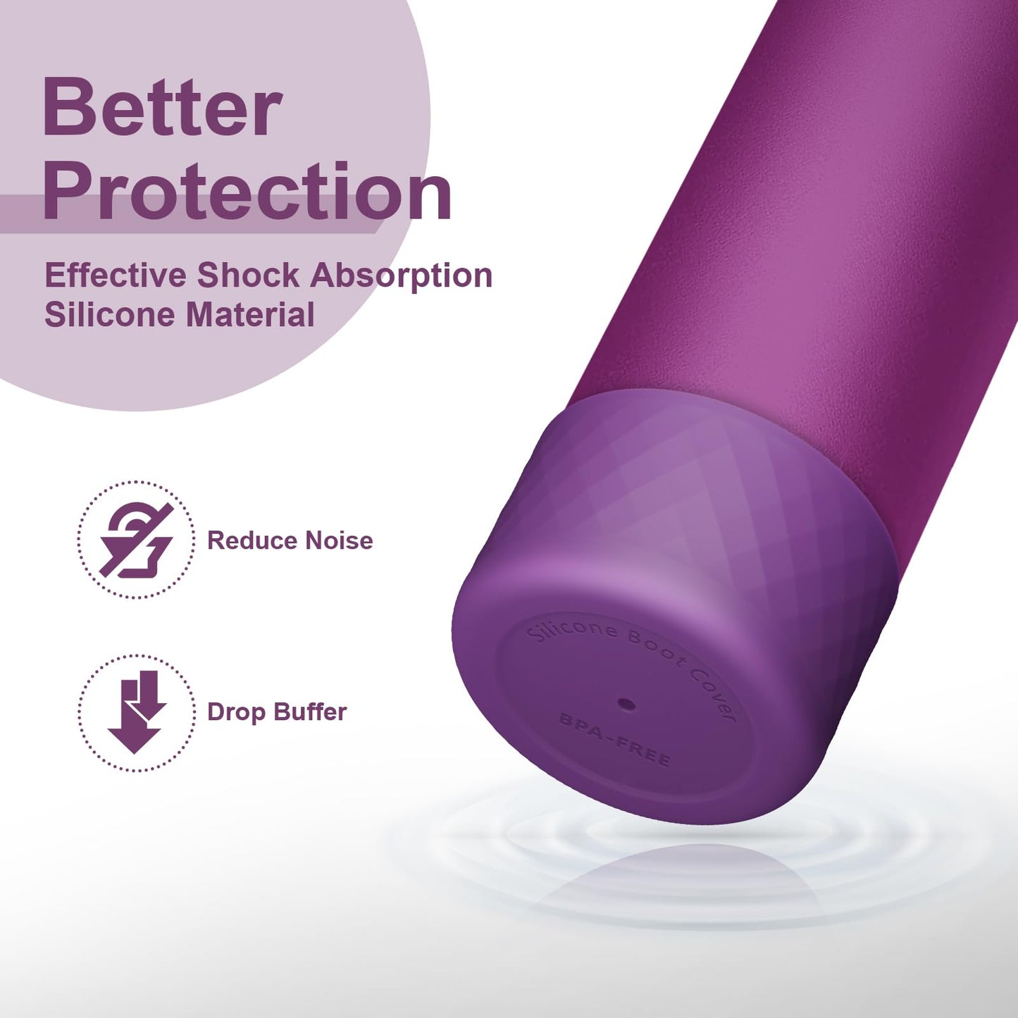 Alwenid 2PCS Silicone Water Bottle Boot for Owala 32 Oz, Anti-Slip Protective Sleeve Bottom Bumper Protector for FreeSip, Twist, and Flip Stainless Steel Water Bottles (Dark Purple+Dark Red)