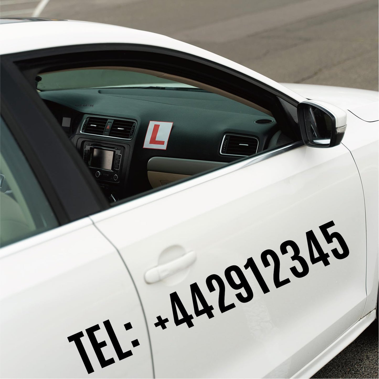 30 Sheets 159 PCS Large Letter and Numbers Stickers 6inch Vinyl Self Adhesive Stickers for Crafts Outdoor Sign Wall Mailbox Windows Doors Car Poster Board, Homes, Businesses, Address Numbers(Black)