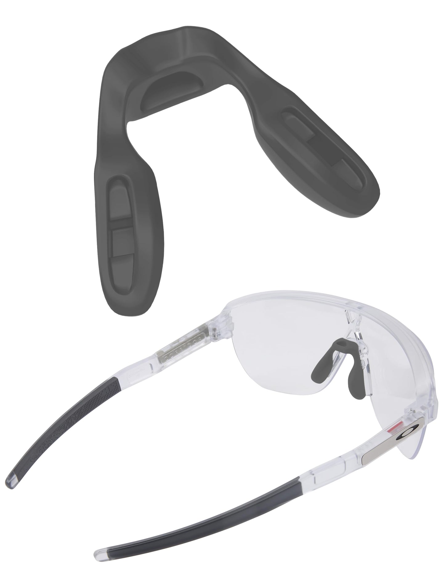 SAUCER Replacement Nose Pieces Pads for Oakley Actuator OO9250 | OO9250A Sunglasses - Standard Grey