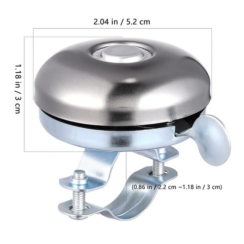 Kisangel Retro Bike Bell Vintage Bicycle Horn Mini Handlebar Mount Loud Clear Sound for Men Women Kids Cruiser Bikes