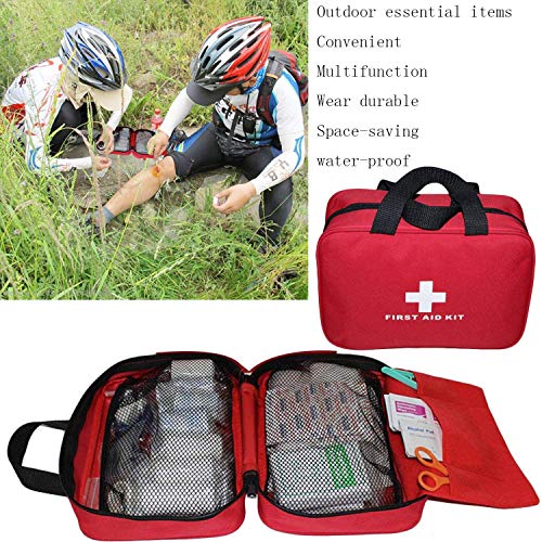 Empty First Aid Kit Bag - Waterproof Nylon Emergency Pouch
